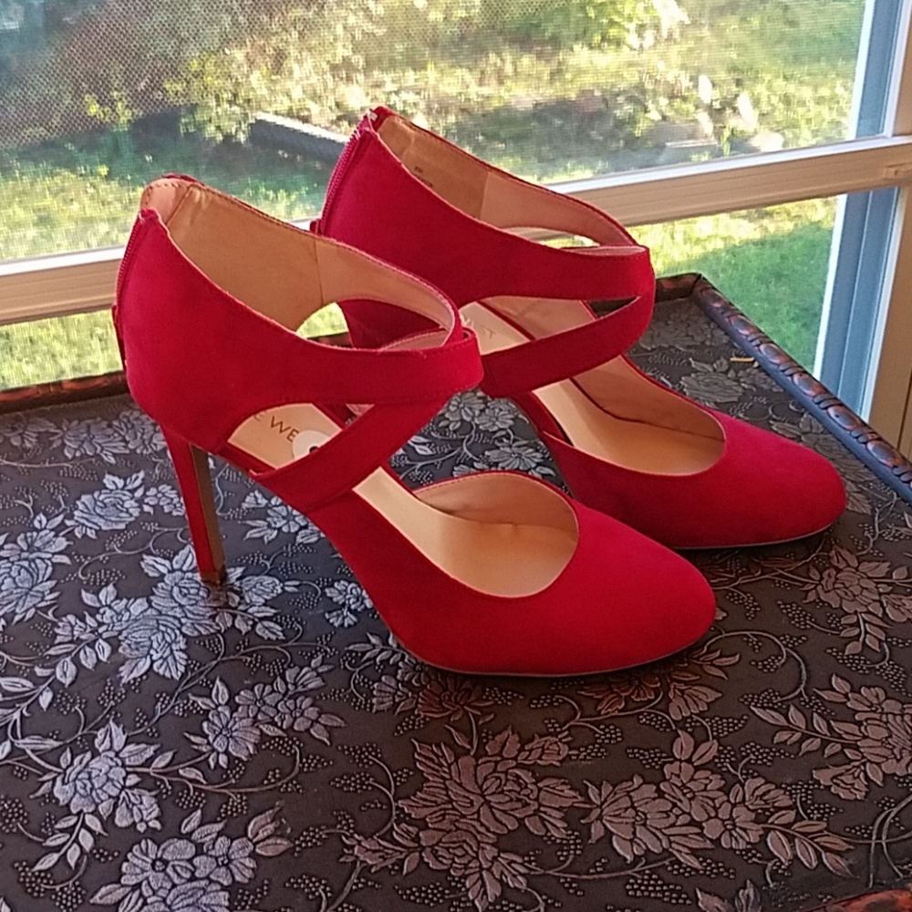 Nine West Red Suede Shoes